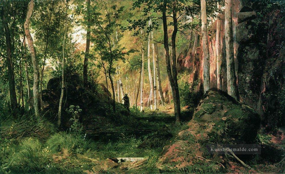 Landschaft mit einer Jäger Valaam Insel 1867 Iwan Iwanowitsch Ölgemälde